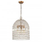 Zelda French Crystal Birdcage Pendant Light Zelda French Crystal Birdcage Pendant Light