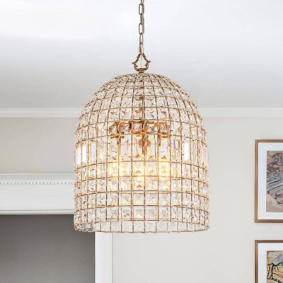 Zelda French Crystal Birdcage Pendant Light Zelda French Crystal Birdcage Pendant Light