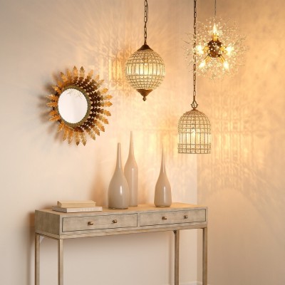 Zelda French Crystal Birdcage Pendant Light Zelda French Crystal Birdcage Pendant Light