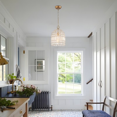 Zelda French Crystal Birdcage Pendant Light Zelda French Crystal Birdcage Pendant Light