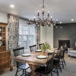 Thadder French Country 9 Light Bronze Crystal Chandelier