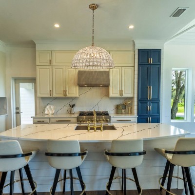 Zeldan Modern French Antique Bronze Dome Crystal Chandelier Zeldan Modern French Antique Bronze Dome Crystal Chandelier