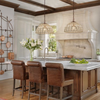 Zeldan Modern French Antique Bronze Dome Crystal Chandelier Zeldan Modern French Antique Bronze Dome Crystal Chandelier