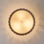 Callio Rustic Distressed White Wood Drum Semi Flush Mount Ceiling Light Callio Rustic Distressed White Wood Drum Semi Flush Mount Ceiling Light