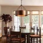 Ojaswi Rustic Bronze Industrial Pendant Light with Drum Shade