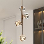 Beaufort Modern Gold 4-Light Orb Mercury Glass Chandelier Beaufort Modern Gold 4-Light Orb Mercury Glass Chandelier