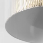 Alius Farmhouse Brass Ribbed Glass Flush Mount Ceiling Light Alius Farmhouse Brass Ribbed Glass Flush Mount Ceiling Light