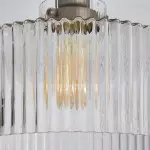 Bramwell Industrial Ribbed Glass Flush Mount Ceiling Light Bramwell Industrial Ribbed Glass Flush Mount Ceiling Light