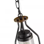 Doran Farmhouse Black Cage Cylinder Glass Pendant Light Doran Farmhouse Black Cage Cylinder Glass Pendant Light