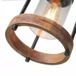 Doran Farmhouse Black Cage Cylinder Glass Pendant Light Doran Farmhouse Black Cage Cylinder Glass Pendant Light