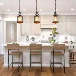 Doran Farmhouse Black Cage Cylinder Glass Pendant Light Doran Farmhouse Black Cage Cylinder Glass Pendant Light