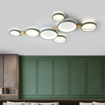 Phelith Modern Scandinavian Circle Ceiling Light Phelith Modern Scandinavian Circle Ceiling Light