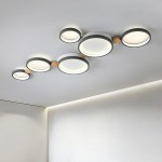 Phelith Modern Scandinavian Circle Ceiling Light Phelith Modern Scandinavian Circle Ceiling Light