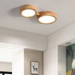 Phelith Modern Multi Heads Wood LED Ceiling Light Phelith Modern Multi Heads Wood LED Ceiling Light