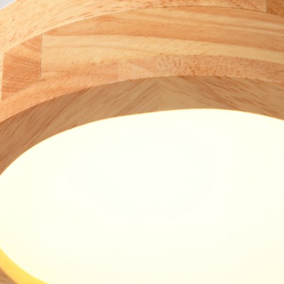 Phelith Modern Multi Heads Wood LED Ceiling Light