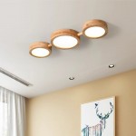 Phelith Modern Multi Heads Wood LED Ceiling Light Phelith Modern Multi Heads Wood LED Ceiling Light