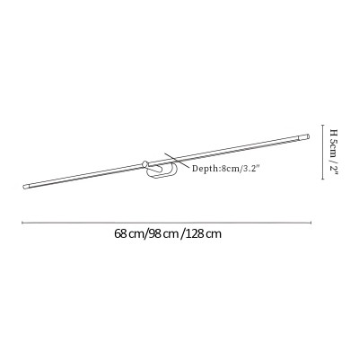 Rhett Modern Minimalist Linear Wall Lamp Rhett Modern Minimalist Linear Wall Lamp