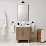 Alice Farmhouse Transparent Ribbed Glass Double Tube Sconce