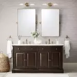 Alice Farmhouse Transparent Ribbed Glass Double Tube Sconce