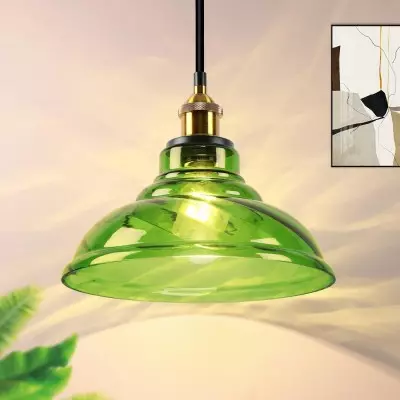 Benjin Modern Colorful Trumpet Glass Pendant Light Benjin Modern Colorful Trumpet Glass Pendant Light