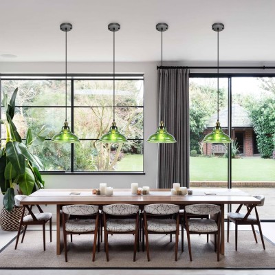 Benjin Modern Colorful Trumpet Glass Pendant Light Benjin Modern Colorful Trumpet Glass Pendant Light