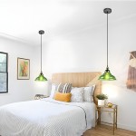 Benjin Modern Colorful Trumpet Glass Pendant Light