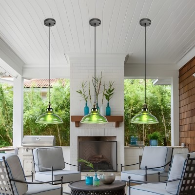 Benjin Modern Colorful Trumpet Glass Pendant Light Benjin Modern Colorful Trumpet Glass Pendant Light