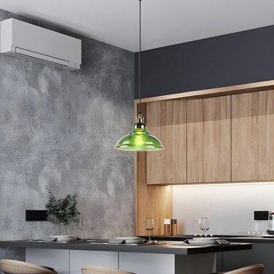 Benjin Modern Colorful Trumpet Glass Pendant Light Benjin Modern Colorful Trumpet Glass Pendant Light