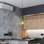 Benjin Modern Colorful Trumpet Glass Pendant Light