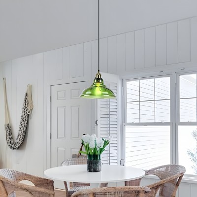 Benjin Modern Colorful Trumpet Glass Pendant Light Benjin Modern Colorful Trumpet Glass Pendant Light