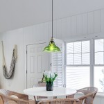 Benjin Modern Colorful Trumpet Glass Pendant Light