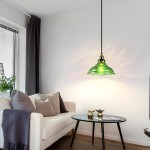 Benjin Modern Colorful Trumpet Glass Pendant Light