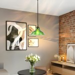 Benjin Modern Colorful Trumpet Glass Pendant Light