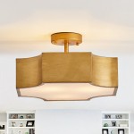 Phelith Modern Multi Heads Wood LED Ceiling Light Phelith Modern Multi Heads Wood LED Ceiling Light