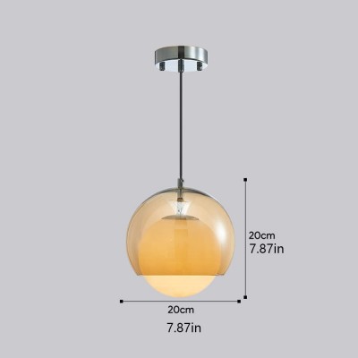 Ilaria Bauhaus Glass Globe Pendant Light