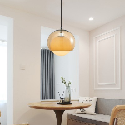 Ilaria Bauhaus Glass Globe Pendant Light