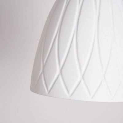 Carlo KiKi Fluted Ceramic Brass Pendant Light Carlo KiKi Fluted Ceramic Brass Pendant Light