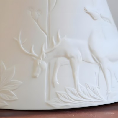 Carlo KiKi Fluted Ceramic Brass Pendant Light Carlo KiKi Fluted Ceramic Brass Pendant Light