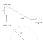 Praika Minimalist Swing Dome Wall Light