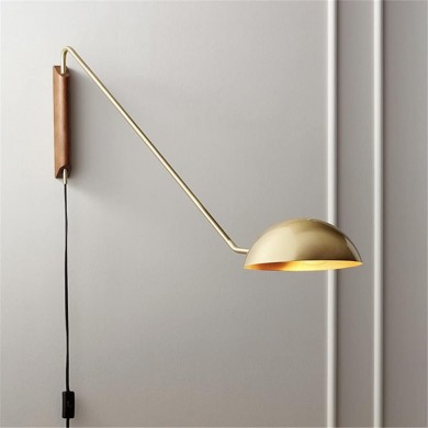 Praika Minimalist Swing Dome Wall Light