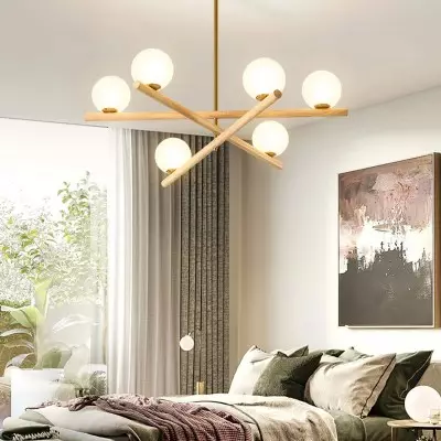 Delilah Minimalist Line Ball Chandelier Delilah Minimalist Line Ball Chandelier