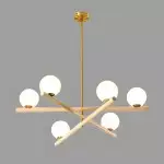 Delilah Minimalist Line Ball Chandelier