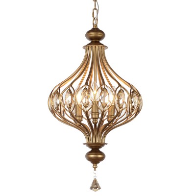 Keir French Luxury Retro Crystal Cage Chandelier Keir French Luxury Retro Crystal Cage Chandelier