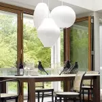 Noah White Triple Pear Bubble Silk Pendant Light