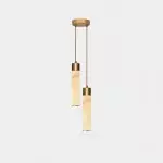 Odalys Luxurious Cylindrical Alabaster Brass Pendant Light Odalys Luxurious Cylindrical Alabaster Brass Pendant Light