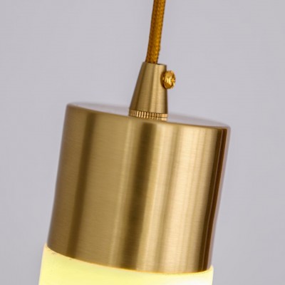 Odalys Luxurious Cylindrical Alabaster Brass Pendant Light Odalys Luxurious Cylindrical Alabaster Brass Pendant Light