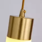 Odalys Luxurious Cylindrical Alabaster Brass Pendant Light Odalys Luxurious Cylindrical Alabaster Brass Pendant Light