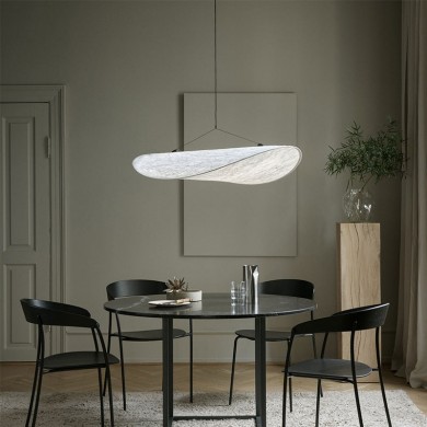 Hawkes Scandinavian Style Minimalist Fabric Pendant Light