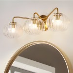 Cedric Modern Brass Spherical Glass Wall Light Cedric Modern Brass Spherical Glass Wall Light
