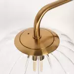Cedric Modern Brass Spherical Glass Wall Light Cedric Modern Brass Spherical Glass Wall Light
